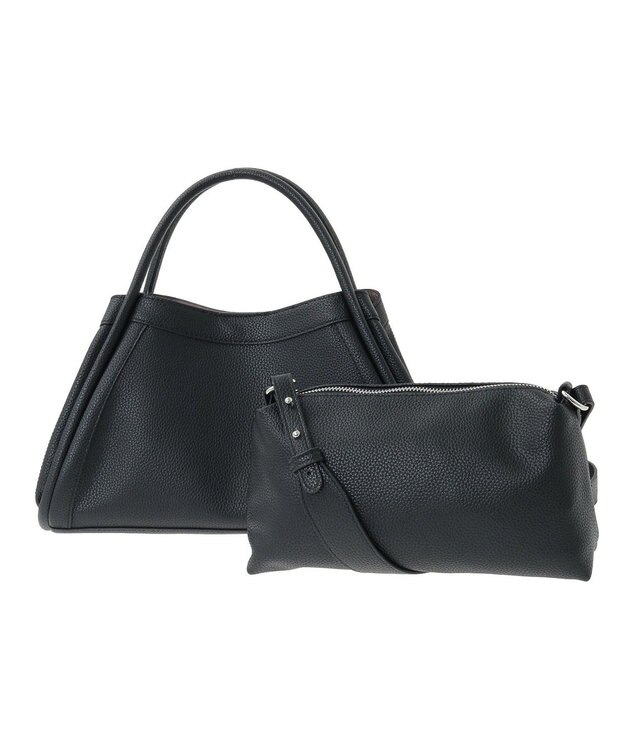 YECCA VECCA 【cache cache】ハンドルシュリンクトート Black