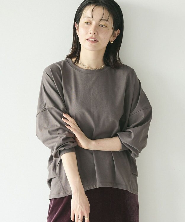 CRAFT STANDARD BOUTIQUE コクーンシルエットチュニック Charcoal Gray