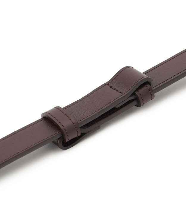 23区 ツイスト バックル ベルト ダークブラウン系