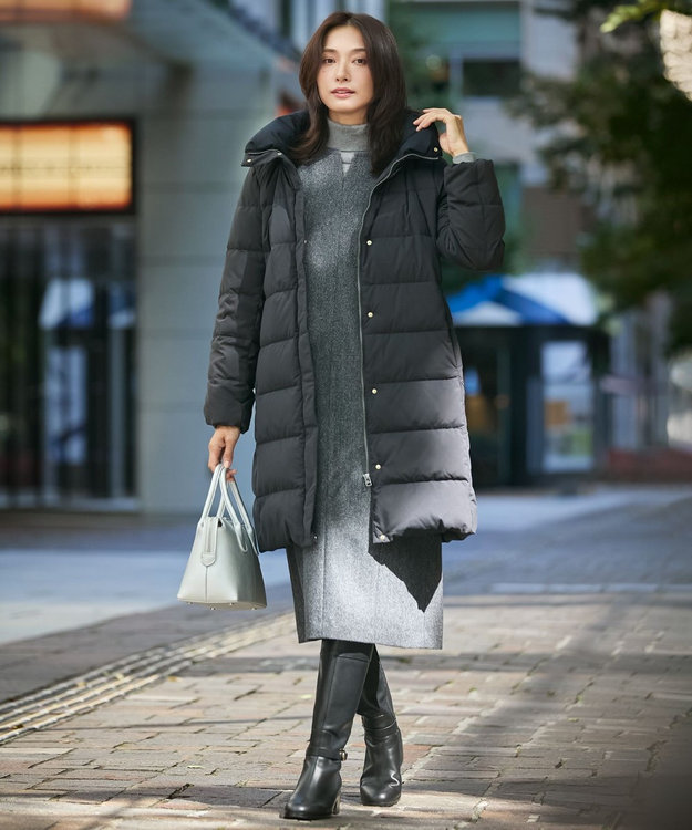 J.PRESS LADIES L ネップヘリンボーン ジャンパースカート グレー系