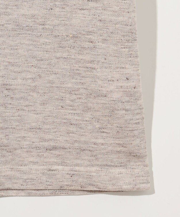 JOSEPH ABBOUD 【リネン素材/吸水速乾/日本素材】リネンハニカム Vネック Tシャツ ベージュ系