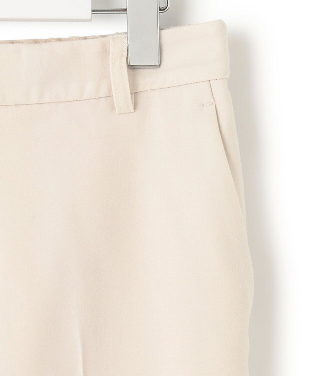 23区 【CLASSY.1月号掲載】ウールミルドストレッチ テーパードパンツ アイボリー