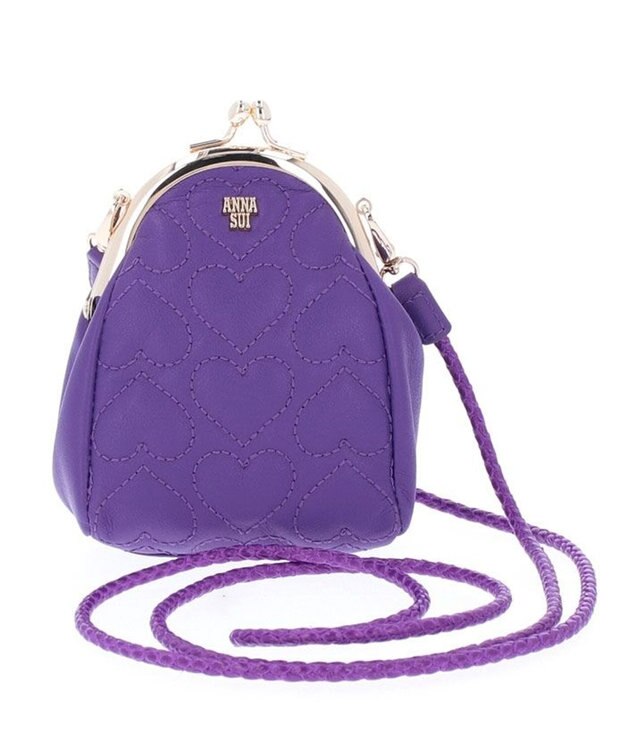 ANNA SUI ハピネス 口金ミニバッグ パープル
