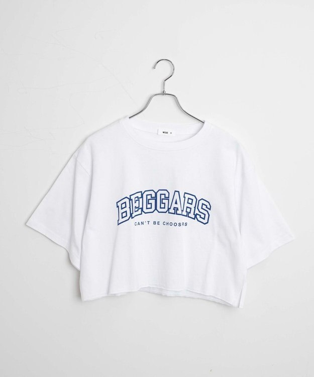 WEGO 【新色追加/手洗い可】グラフィックショートT ホワイト