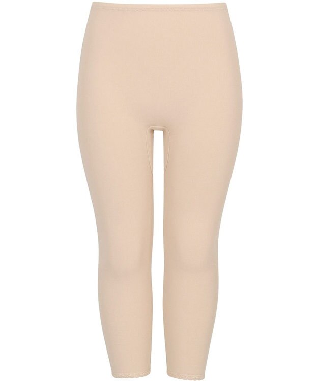 Wing インナーボトム 綿100％(身生地) 接触冷感 【綿100％ シャリ感タイプ】 7分丈 春 夏 ER6763 ウイング／ワコール ベージュ