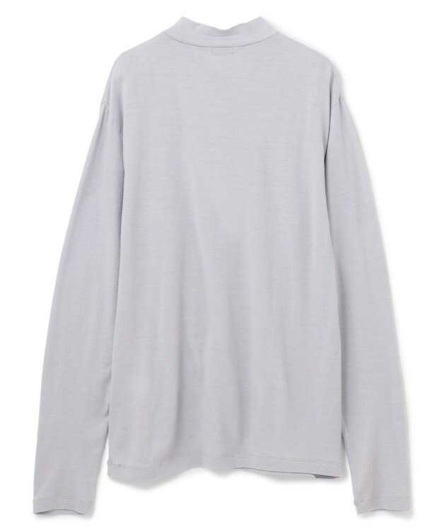 JOSEPH HOMME クリアウールジャージー　モックネック ライトグレー系