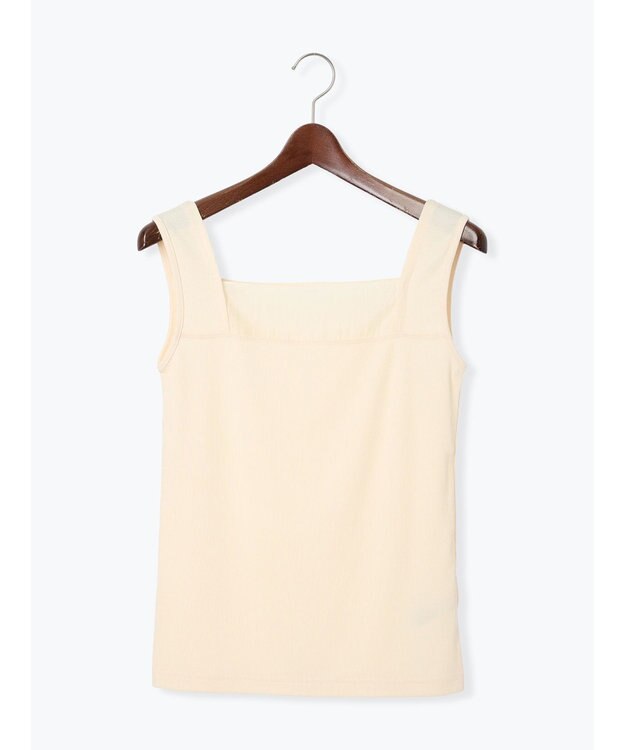 Te chichi シアー切替タンクトップ クリーム