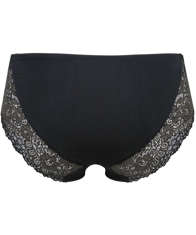 Wing ペアショーツ 【マッチミーブラ】 やさしいフィット感 身生地部はソフトな風合い はきこみ丈あさめ KF2921 ウイング／ワコール ブラック