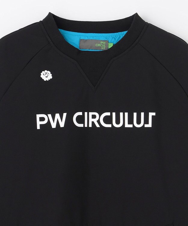 PW CIRCULUS 【3層レイヤー構造ボンディング×中綿キルティング】【MEN】中綿プルオーバー ゴルフ ブラック系