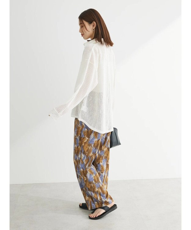 Green Parks カットレースシャツチュニック Off White