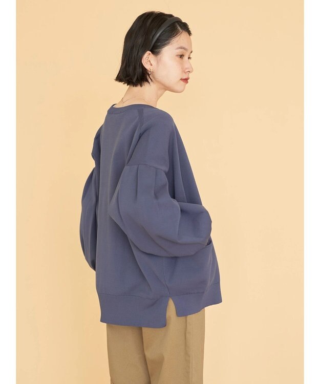 AMERICAN HOLIC エコカルットクルーネックカーディガン Navy