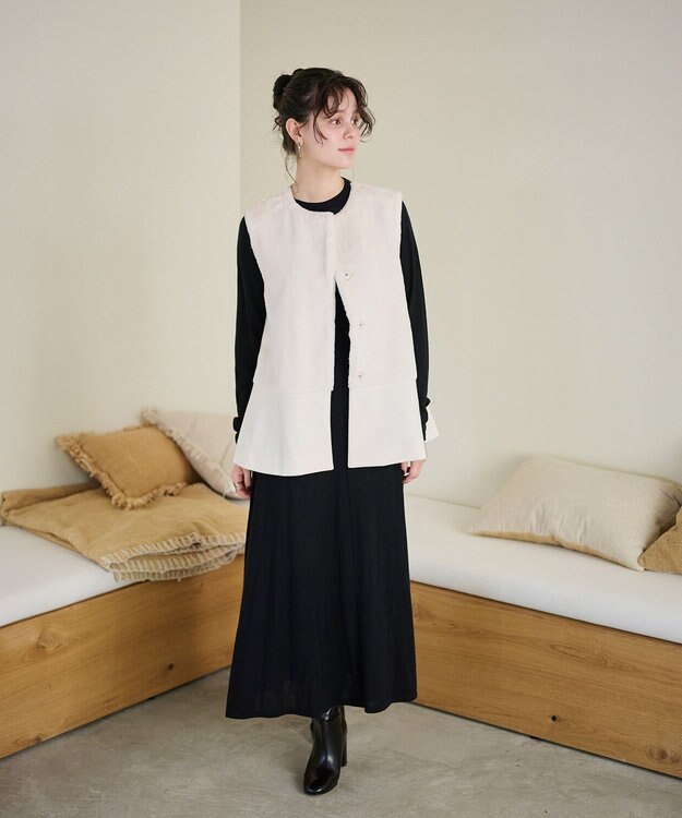 #Newans ペプラムシルエットファージレ オフ