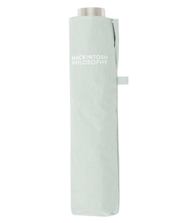 MOONBAT 【フワクール生地使用/軽量】MACKINTOSH PHILOSOPHY 遮光 晴雨兼用 折りたたみ日傘 シャンブレー ライトグリーン