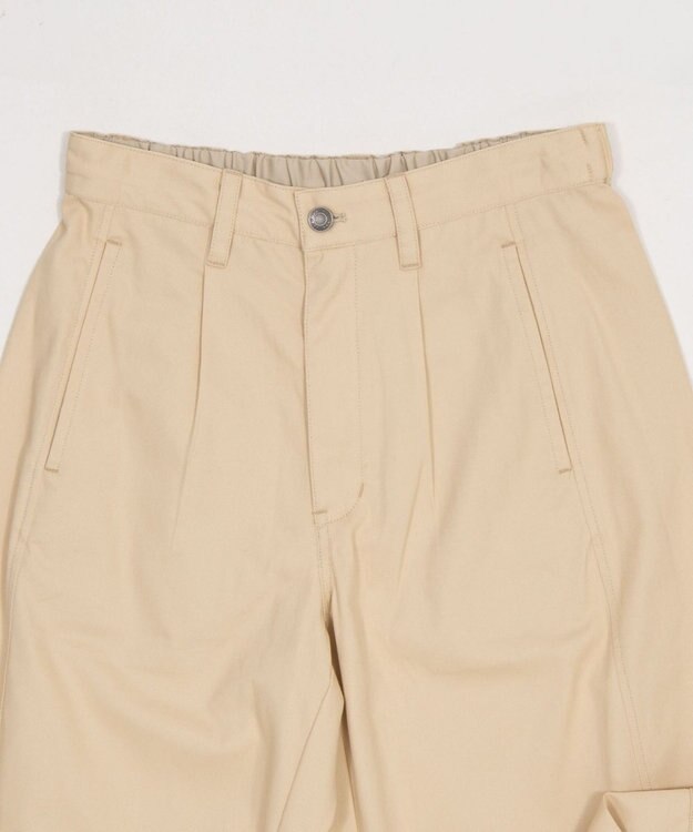 WEGO 【ユニセックス着用ITEM】ステッチカラーチノパンツ ベージュ