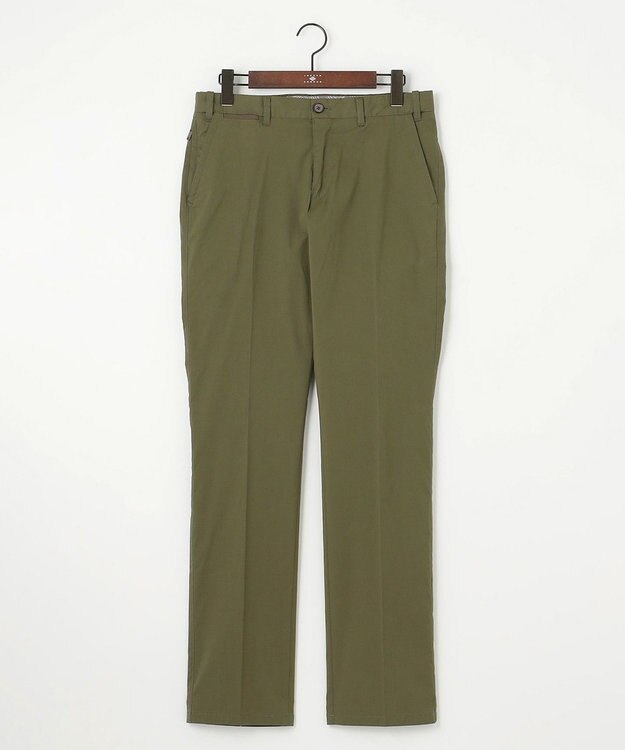 JOSEPH ABBOUD 【ウエストも伸びる/Eco撥水】オーガニックマイクロピケストレッチ パンツ カーキ系