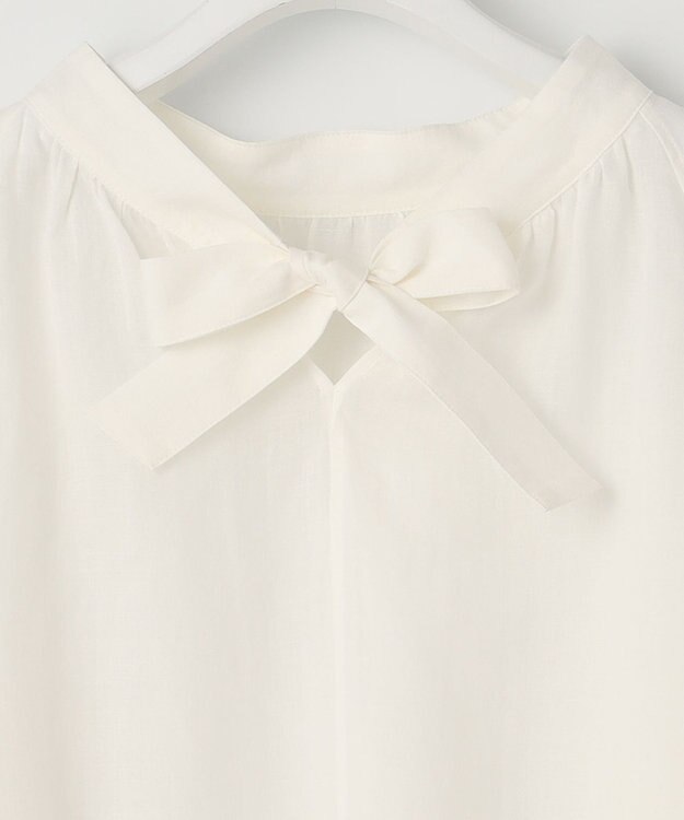 23区 【洗える】ブロドリー ダンデル 2WAY ブラウス ホワイト系