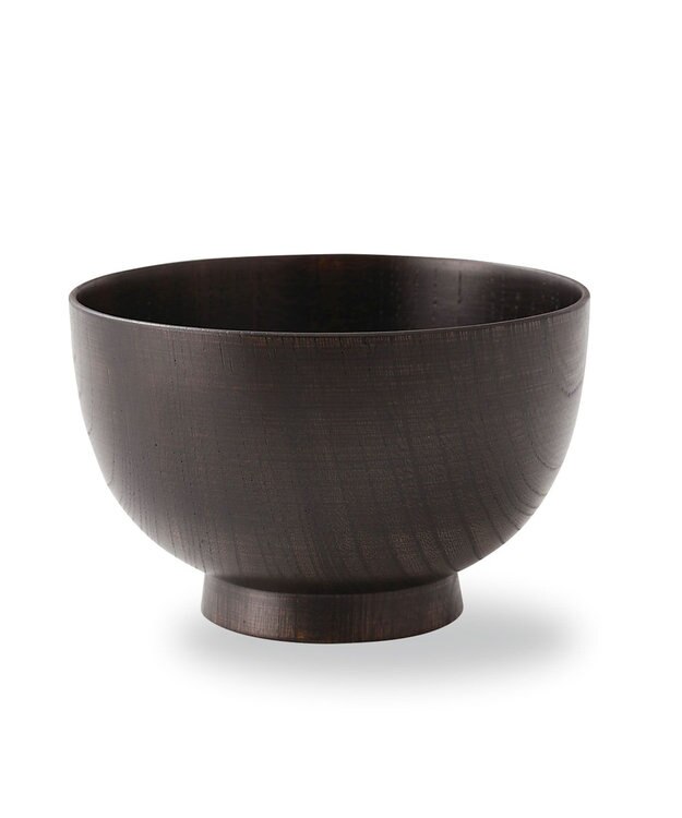 たち吉 【たち吉】欅 くりぬき椀（黒）〈1個〉 越前塗 ブラック