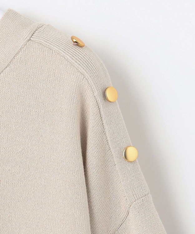 ANY SIS 【洗える】パネルボーダー ニット ベージュベースボーダー