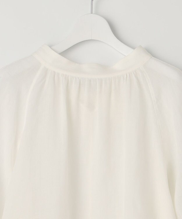 23区 【洗える】ブロドリー ダンデル 2WAY ブラウス ホワイト系