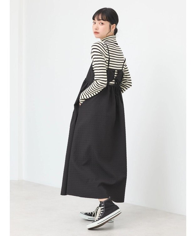 earth music&ecology バックオープンキャミワンピース Black