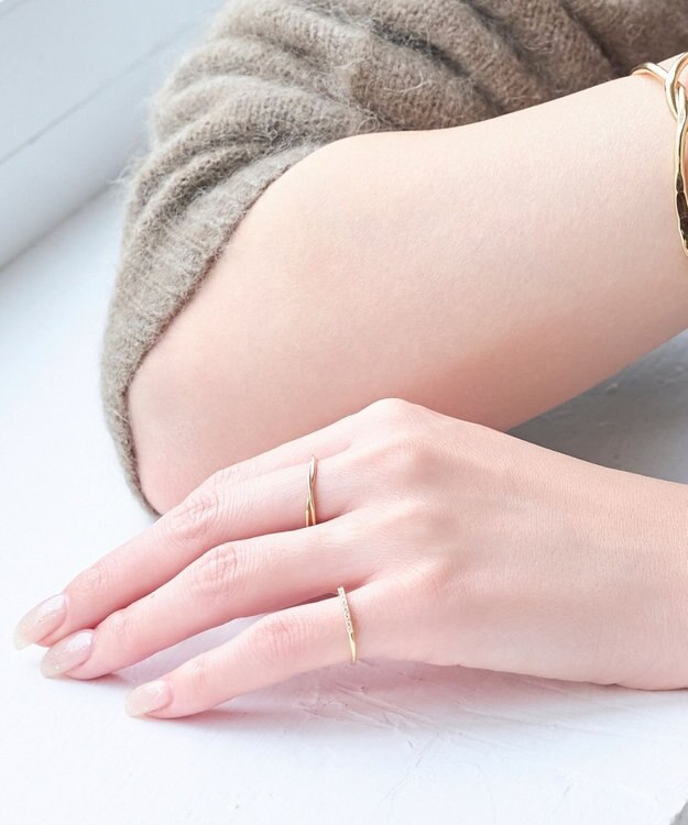 Phoebe 2setラインビジューリング ゴールド