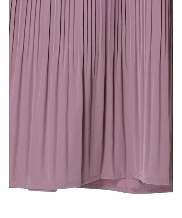 earth music&ecology プリーツフレアニットチュニック Lavender