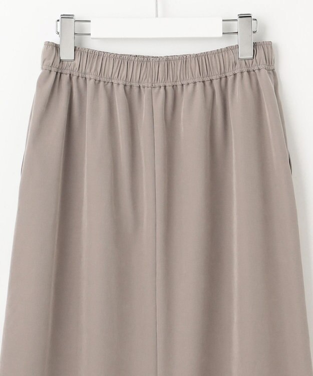 自由区 L 【洗える】ソフトレーヨンツイル スカート モカ