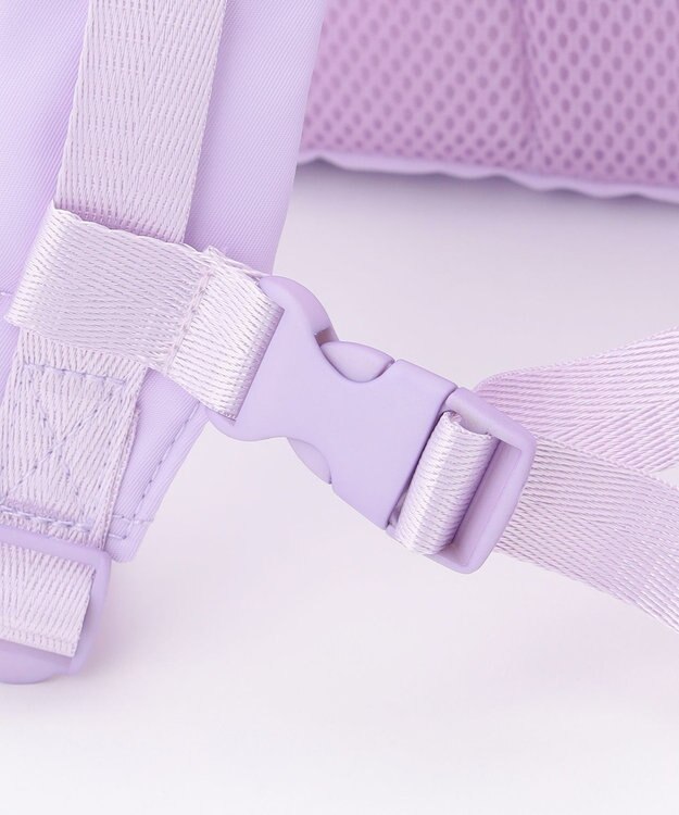 ANY KIDS 【10L容量】総柄刺繍リュック ラベンダー