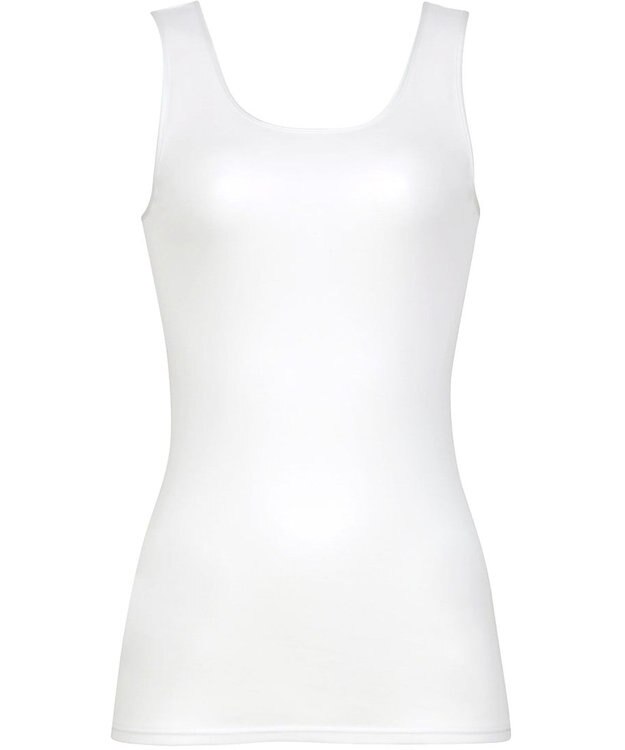 WACOAL インナー 綿100％(身生地) オーガニックコットンを使用 ムレにくい ノースリーブ タンクトップ レディース CLB629 /ワコール ホワイト