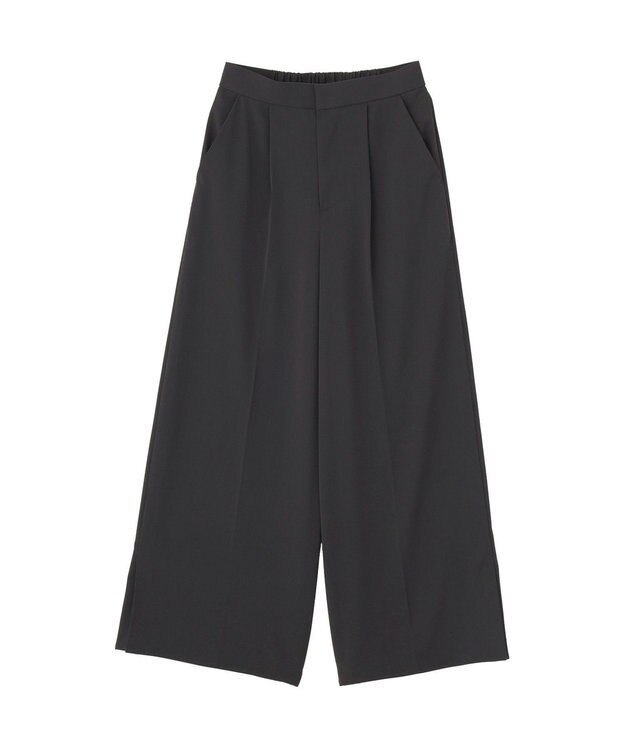 YECCA VECCA 【接触冷感】COOLスリットワイドパンツ Charcoal Gray