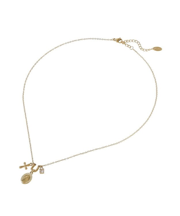 Green Parks 【ステンレス】トップマルチチャームネックレス Gold