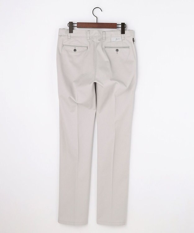 JOSEPH ABBOUD 【ウエストも伸びる!オーガニックコットン使用】ハイパワーカルゼ パンツ 26SSモデル ライトグレー系