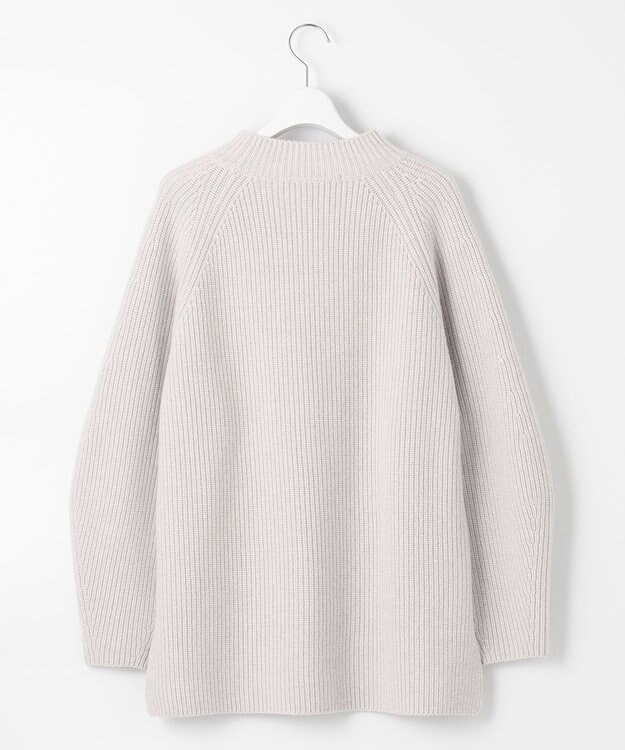 自由区 L 【洗える】ウールカシミヤ ハイネックニット (検索番号:JL27) アイボリー系