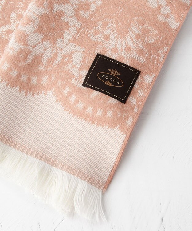 TOCCA 【フランス製】LACE JAQUARD STOLE ストール ピンク系