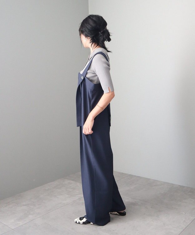 CRAFT STANDARD BOUTIQUE ワイドサロペットパンツ Dark Navy