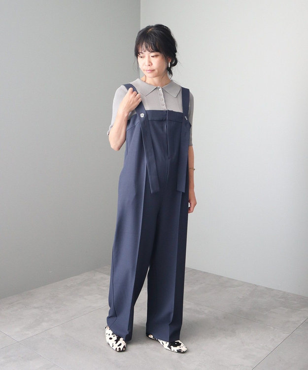 CRAFT STANDARD BOUTIQUE ワイドサロペットパンツ Dark Navy