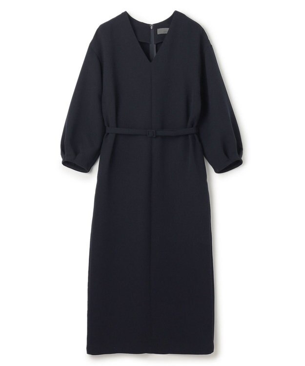 uncrave ウォッシャブル ダブルクロス ワンピース ネイビー