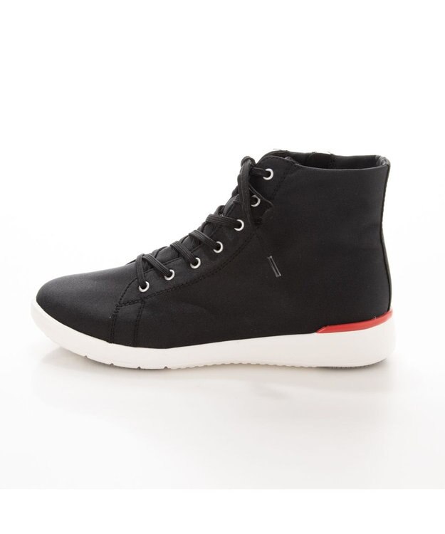 ing <ing>晴雨兼用ハイカットスニーカー ブラック