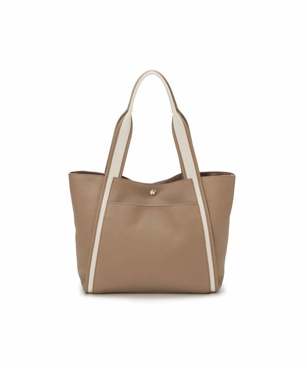 TOPKAPI 【TREASURE TOPKAPI】ソフトシュリンク テープハンドル A4 トート バッグ グレージュ