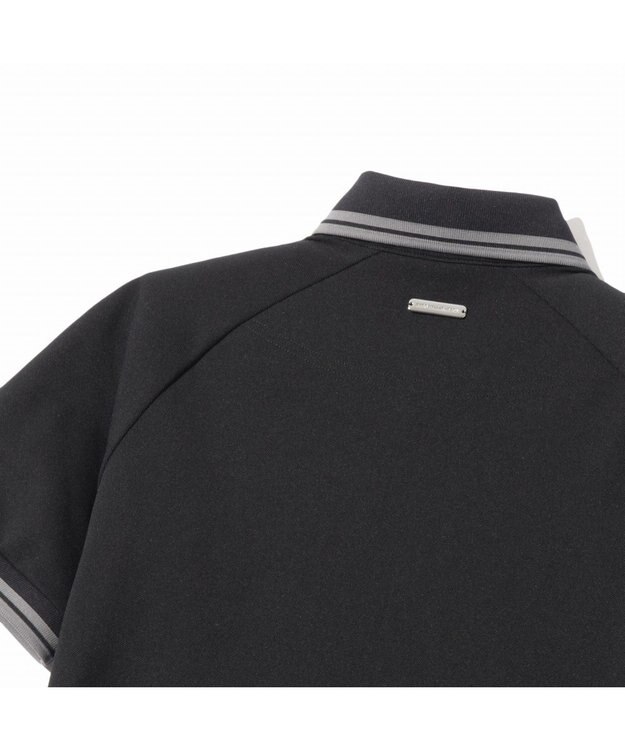 ZERO HALLIBURTON 【吸水速乾・UVケア】 ダブルラインベーシック鹿の子ポロシャツ ZHG-W5S4a 82977 ブラック