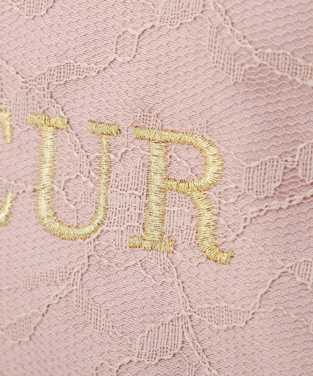 Maison de FLEUR イースターラビットフリルハンドルトートバッグ Light Pink