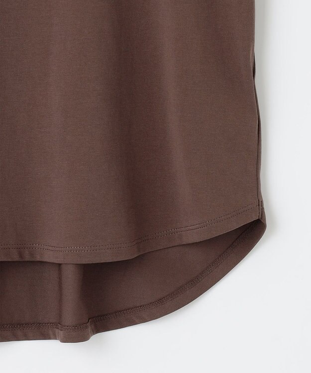 ANY SIS エンボスロゴ Tシャツ ブラウン