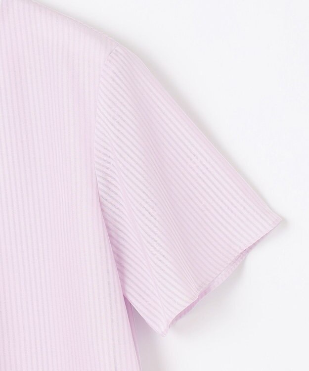 J.PRESS LADIES 【イージーケア】シアーストライプ カットソー ふじ色系