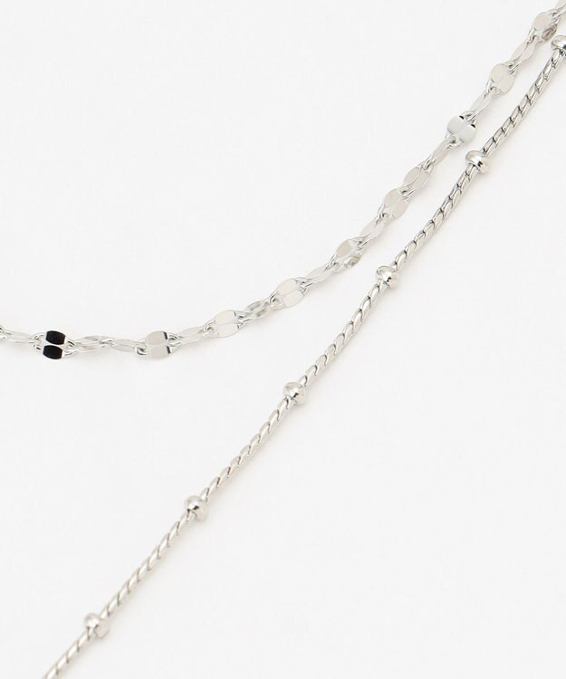 GRACE CONTINENTAL レイヤードデザインネックレス シルバー