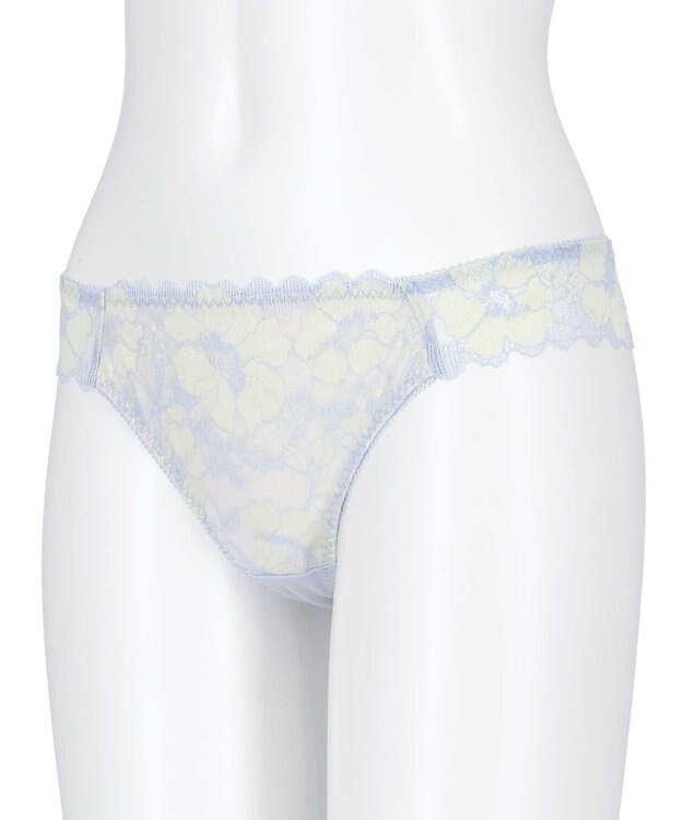 AMPHI Ｔバックショーツ 【BRAGENIC ブラジェニック プラスタイプ】 BMI451とペア アウターにひびきにくい(後ろ身頃) ソング ショーツ PMI551 アンフィ／ワコール ブルー