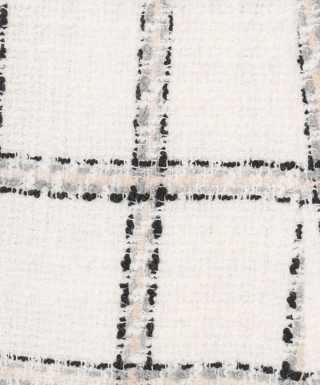 GRACE CONTINENTAL チェックツイードジャンパースカート ホワイト