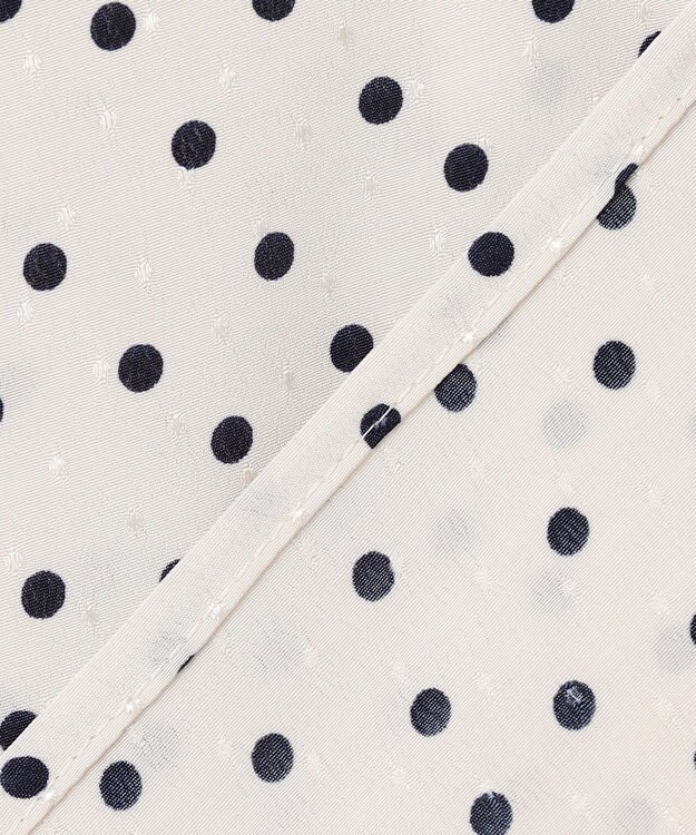 23区 【先行予約】ランダムドットプリント タックブラウス ベージュ系