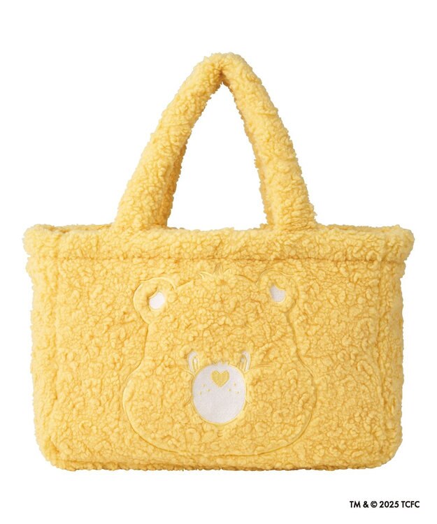 MOONBAT Care Bears(ケアベア) ボアバッグ B4サイズ 手洗い可能 ファイファー ライトイエロー