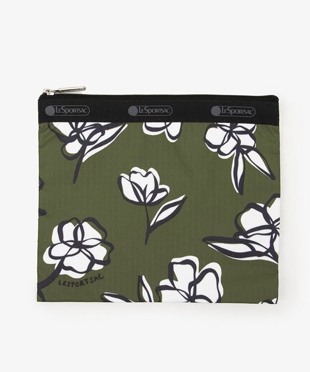 LeSportsac DELUXE EVERYDAY BAG/オリーブフローラルシルエット オリーブフローラルシルエット
