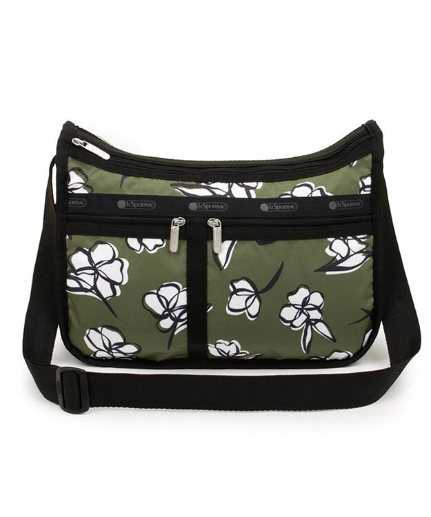 LeSportsac DELUXE EVERYDAY BAG/オリーブフローラルシルエット オリーブフローラルシルエット